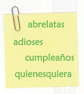 El plural de las palabras compuestas