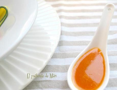 ENSALADA DE LENTEJAS Y TALLARINES DE CALABACIN