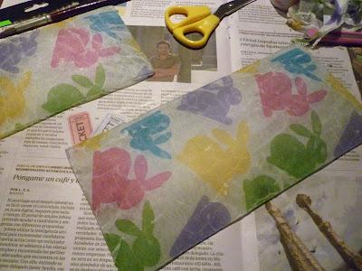 Manualidades: decoupage en cristal .