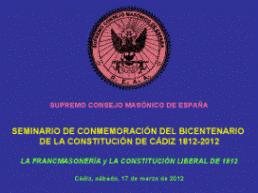 Cerrada la inscripción para el seminario del Supremo Consejo sobre la constitución de 1812 en Cádiz