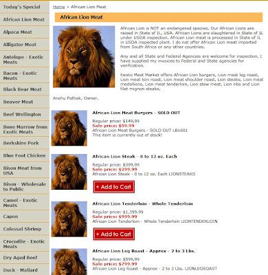 CARNE DE LEON PARA CENAR