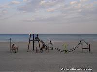 La playa de muchavista de El Campello (Alicante)