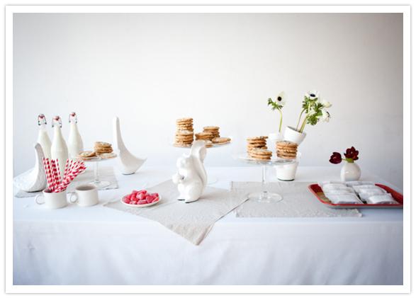 Una boda en blanco y rojo
