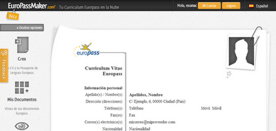 EuroPassMaker - Tu currículum en la nube para buscar empleo en la Unión Europea