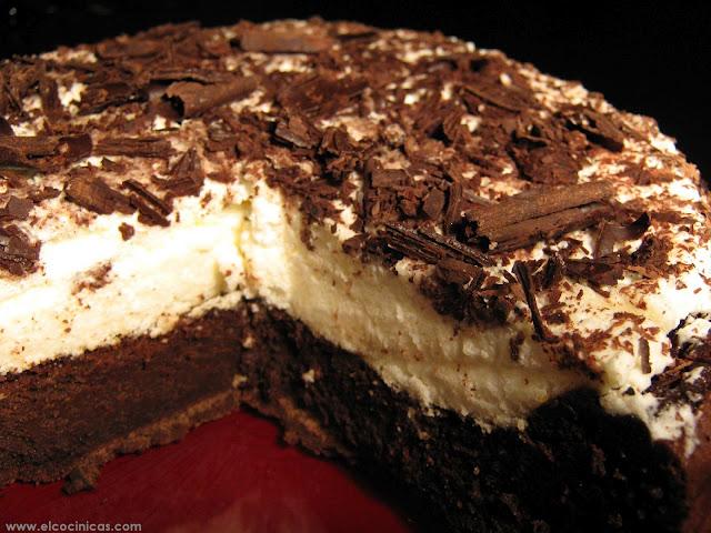 Tarta de nata y chocolate al estilo Missisippi