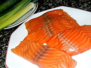 Salmón en papillotte