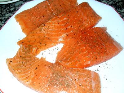 Salmón en papillotte