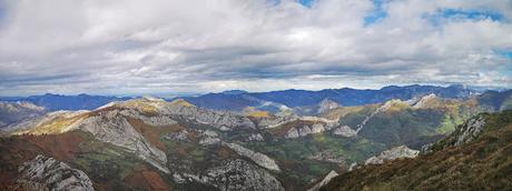 Cabeza L'Arcu desde Caleao Descenso por la vallina