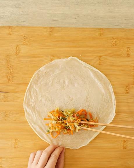 colocar relleno sobre la masa