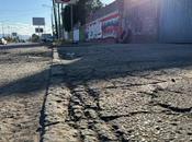 Establecimiento irregular venta agua pipas dañó severamente tramo carretera Matehuala