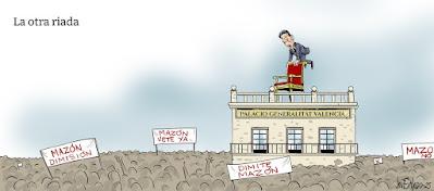 Un año después..., miles de valencianos insisten en la dimisión de Mazón.