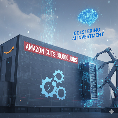 Amazon acelera su transformación digital: la automatización con IA impulsa un recorte de 30.000 empleos corporativos