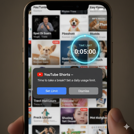 YouTube introduce un temporizador para frenar el consumo excesivo de Shorts