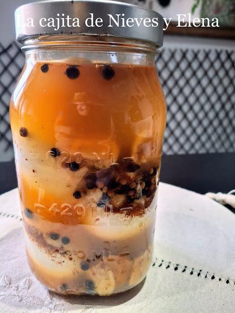 Huevos en escabeche picantito