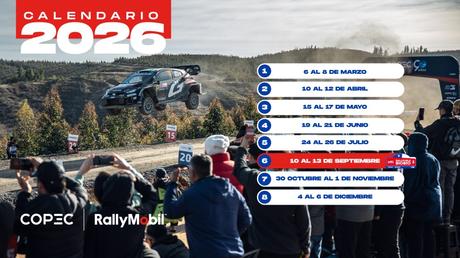 Copec RallyMobil oficializa Calendario 2026
