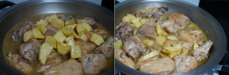 Pollo en salsa con patatas Pollo en salsa con patatas