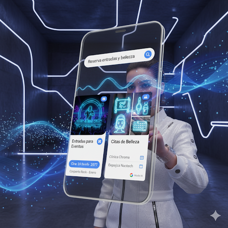Google impulsa su Modo IA con funciones interactivas para reservas de eventos y servicios de belleza
