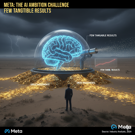 Meta enfrenta el reto de su ambición en inteligencia artificial: grandes inversiones, pocos resultados tangibles