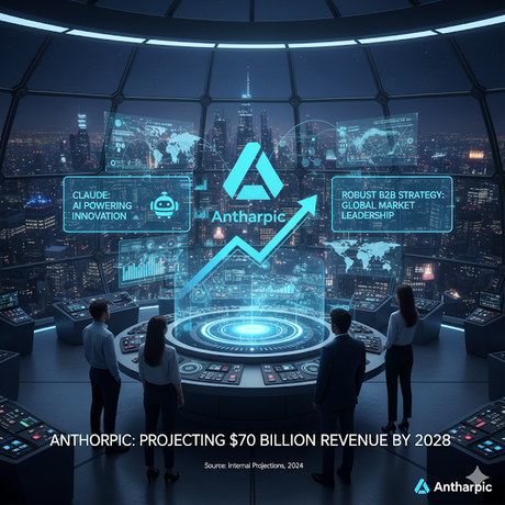 Anthropic apunta al dominio de la IA empresarial con una proyección de 70 mil millones de dólares en ingresos para 2028 Anthropic apunta al dominio de la IA empresarial con una proyección de 70 mil millones de dólares en ingresos para 2028