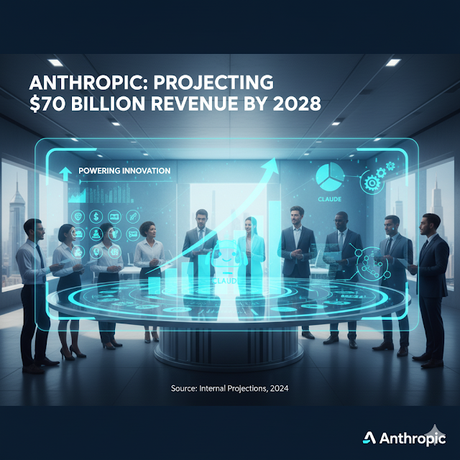 Anthropic apunta al dominio de la IA empresarial con una proyección de 70 mil millones de dólares en ingresos para 2028 Anthropic apunta al dominio de la IA empresarial con una proyección de 70 mil millones de dólares en ingresos para 2028