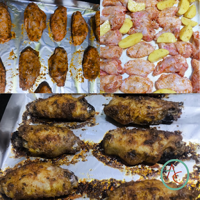 Alitas Especiadas De Pollo Al Horno