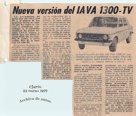 Presentación del Fiat 128 IAVA 1300 TV Presentación del Fiat 128 IAVA 1300 TV
