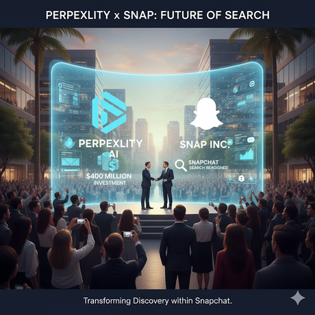 Perplexity invierte 400 millones de dólares en Snap para transformar la búsqueda dentro de Snapchat