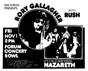 01/11/1974 Los fans se entusiasman con Rory Gallagher.