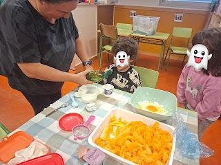 Experiencia con calabazas en Aula Luna