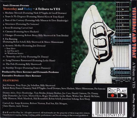 Dave Kerzner & Sonic Elements  - Yesterday and Today (A Tribute To Yes) (2018)