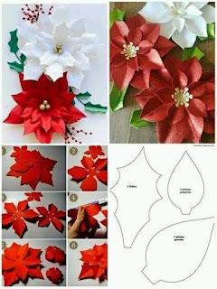 El mejor tutorial para hacer flores navideñas de papel 🎄☝️