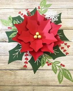 El mejor tutorial para hacer flores navideñas de papel 🎄☝️
