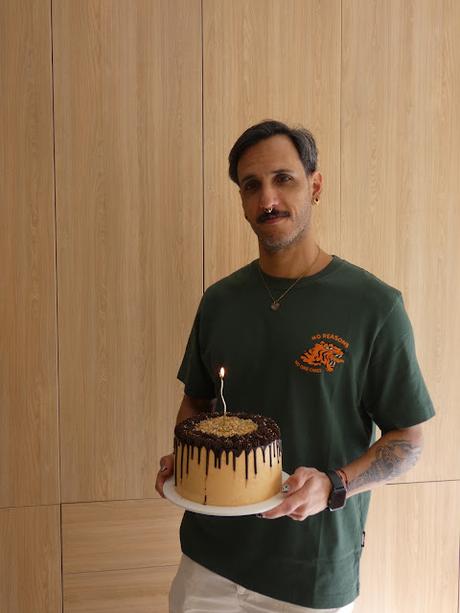 Tarta Chocolate Dulce de leche guirlache de avellanas