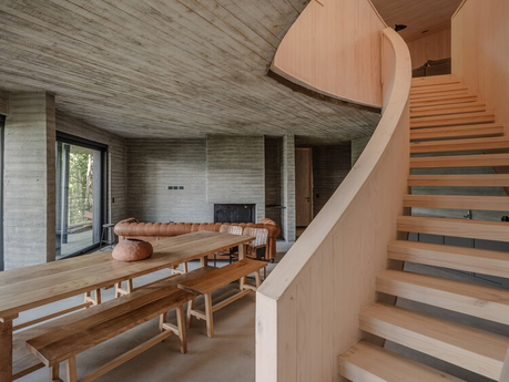 Casa PYR de Cazú Zegers: bloques de piedra y fuego en Chile 7 Casa PYR de Cazú Zegers: bloques de piedra y fuego en Chile 7