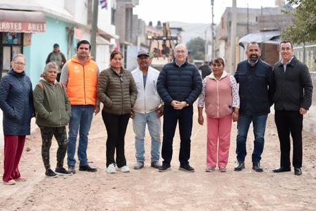 La General I. Martínez estrenará nueva calle: Alcalde Galindo supervisa avances La General I. Martínez estrenará nueva calle: Alcalde Galindo supervisa avances