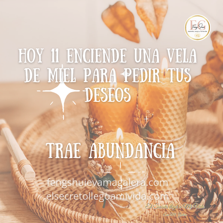 ☀️Ritual Abundancia Vela de Miel, Canela y Azúcar☀️Hoy 11