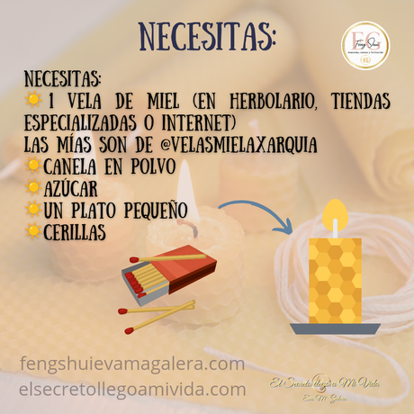 ☀️Ritual Abundancia Vela de Miel, Canela y Azúcar☀️Hoy 11