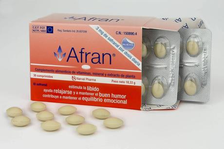 Afran, equilibrio emocional para todas las edades; extracto de azafrán con respaldo de Narval Pharma Afran, equilibrio emocional para todas las edades; extracto de azafrán con respaldo de Narval Pharma