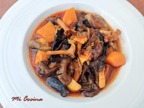 GUISO DE BATATA CON SETAS