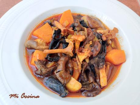 GUISO DE BATATA CON SETAS