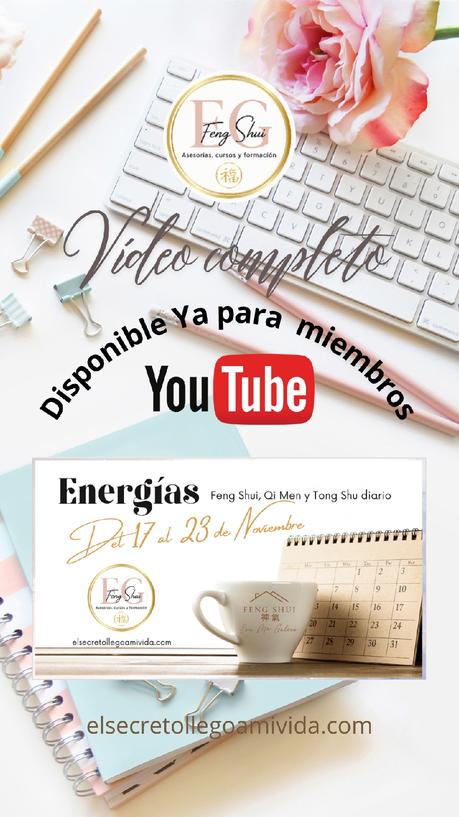 ✨ Tong Shu, Qi Men y Estrellas Voladoras del 17 al 23 de noviembre de 2025🗓️ Disponible para miembros de canal.