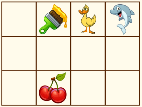 Juegos de memoria: juegos de ordenar, nivel 2