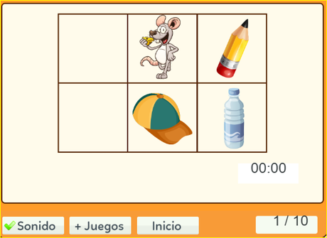 Juegos de memoria: juegos de ordenar, nivel 2