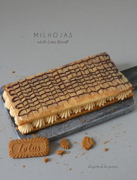 Milhojas Lotus Bíscoff Milhojas Lotus Bíscoff