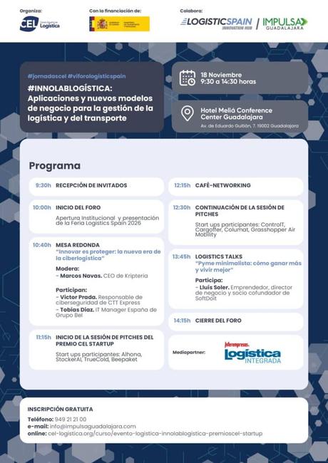 Guadalajara acoge este martes la jornada conjunta CEL- Logistics Spain centrada en la innovación en el sector logístico