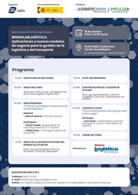 Guadalajara acoge este martes la jornada conjunta CEL- Logistics Spain centrada en la innovación en el sector logístico
