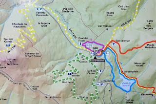 Señalización de las rutas del Valle Las mejores rutas del Parque Natural del Montseny