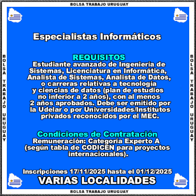 Especialistas Informáticos Especialistas Informáticos