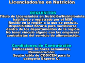 Licenciados-as Nutrición