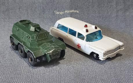 Saracen Carrier y Ambulancia Cadillac piezas #54 de Matchbox Saracen Carrier y Ambulancia Cadillac piezas #54 de Matchbox